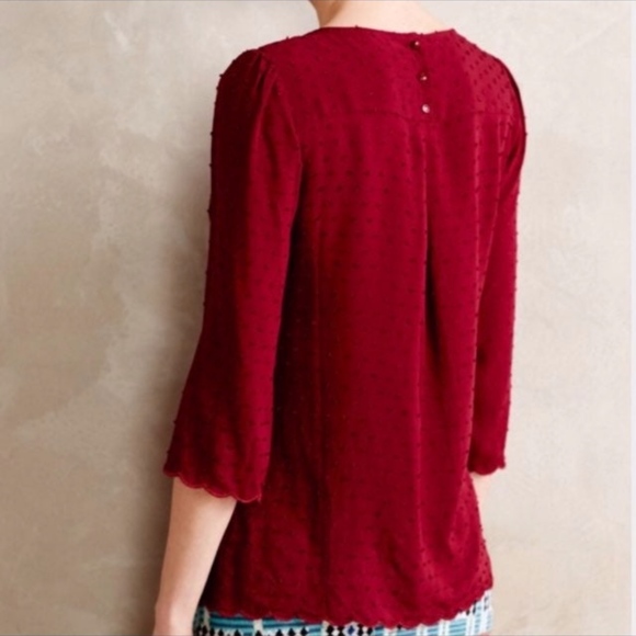 Maeve Emmeline Swiss Dot Blouse - Picture 2 of 12